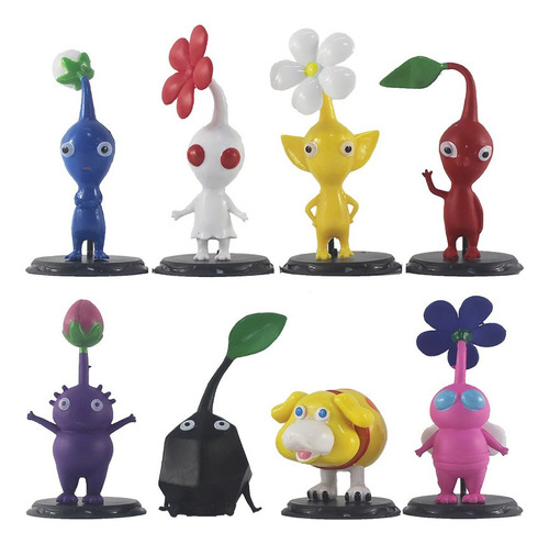 8pcs/set Ice Pikmin All Star Acción Figura Modelo Juguete