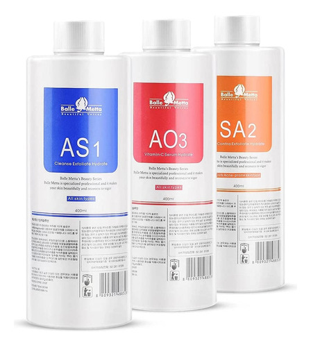 As1 Sa2 Ao3 Aqua Peeling Solution Top Salon Skin Scrub Hydr.