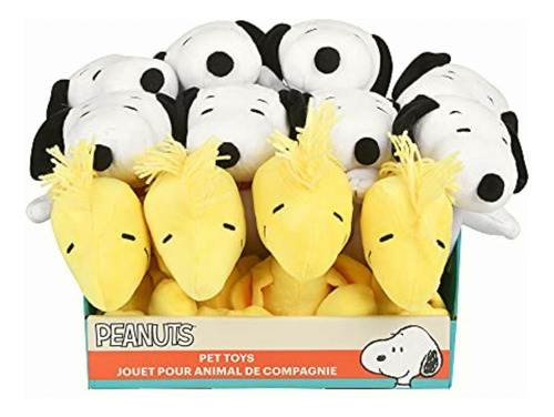 Peanuts For Pets Snoopy Woodstock Figure Plush Squeaky Dog
