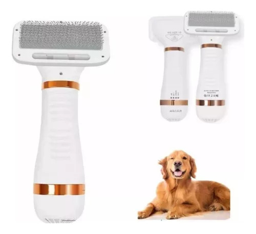 Secador De Pelo Y Cepillo Para Mascotas Gatos Perros 300w