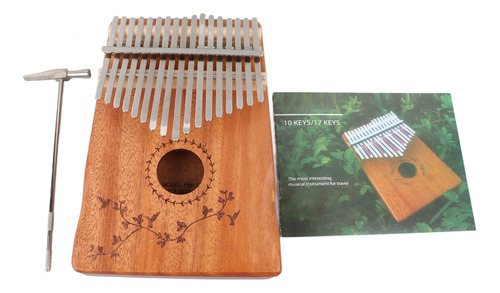 Piano Kalimba Thumb De 17 Teclas Mahogany Wood Finger Harp M