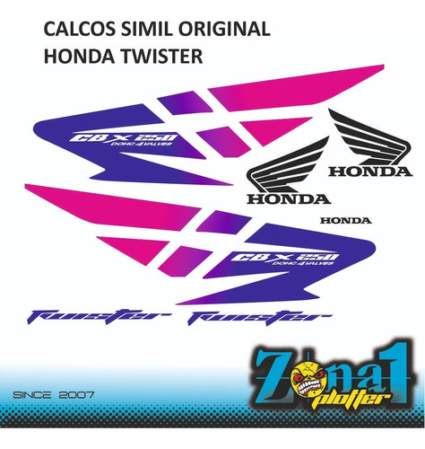 Calcos Simil Original Honda Twister 250