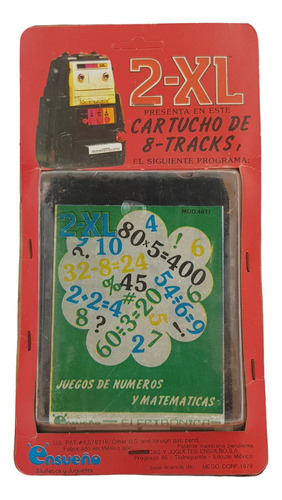 Cartucho De 8 Tracks 2xl Números Y Matemáticas Ensueño 1980