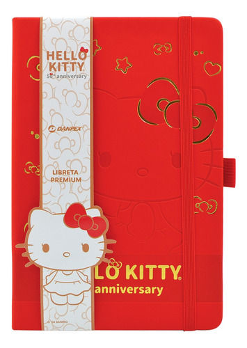 Libreta De Notas Premium Hello Kitty 14x21cms 192 Pg Danpex