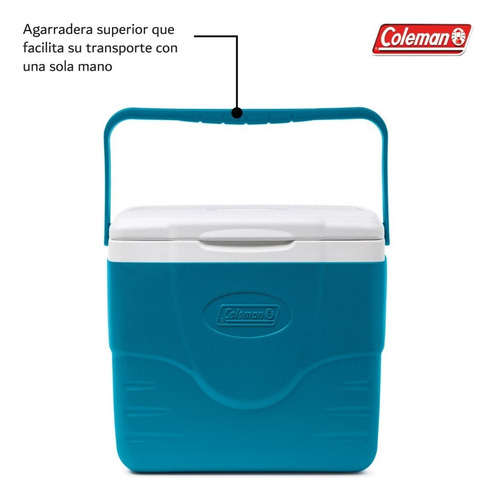 Hielera Coleman Portatil Con Asa 9qt 8 Litros Para 10 Latas