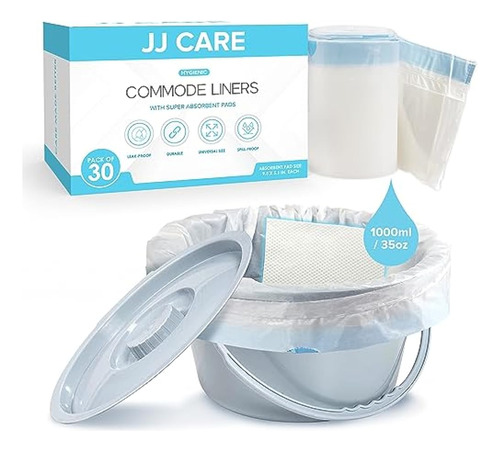 Jj Care Bolsas De Inodoro De Cabecera - Paquete De 30 Bolsas