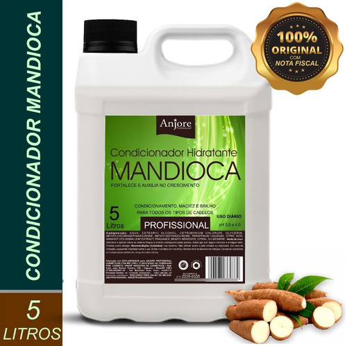  Condicionador Hidratante Lavatório 5lt Galão Mandioca Anjore