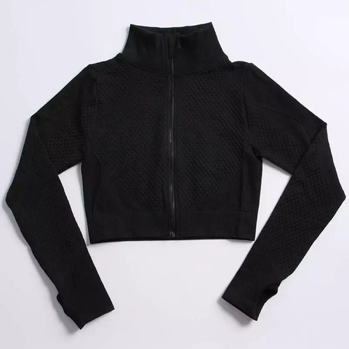 Campera Dep. Sin Costura Seamless Negro - Boreal Store