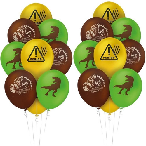 40 Unidades - Balão - Bexiga Dinossauro - Exclusivo