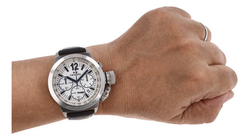 Reloj Para Hombre Tw Steel *canteen*. Negro Plateado Blanca (Usado)