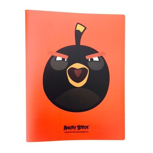 Fólder Con Micas Angry Birds Negro