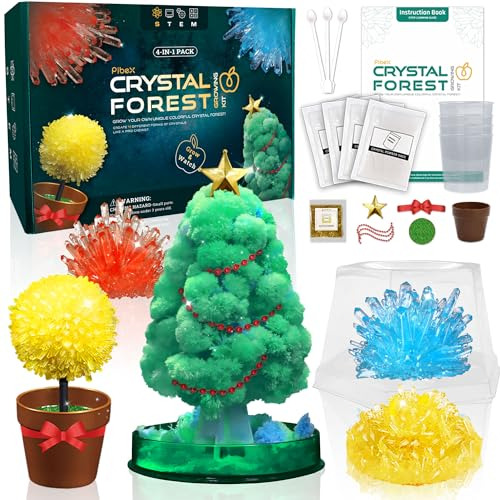 Crystal Growing Kit,  4-in-1 Crystal Forest, Craft Kit ...