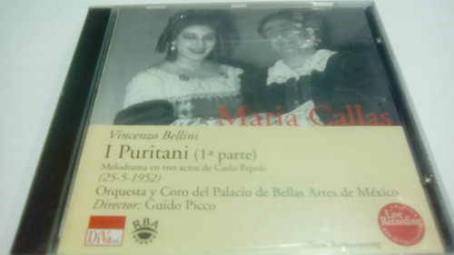 Maria Callas  I Puritani (1ºparte)  Cd Nuev Cerrado