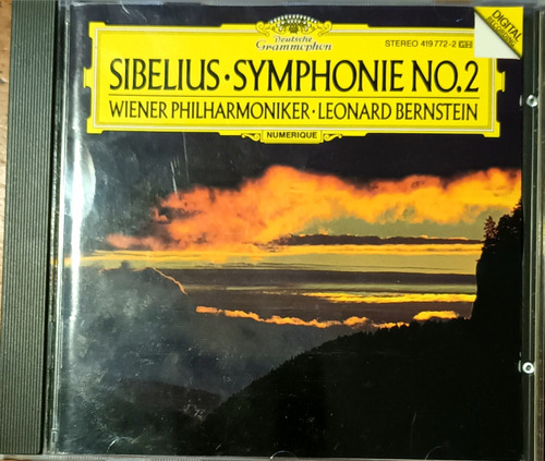 Bernstein - Sibelius: Symphony No. 2 - Cd Excelente Estado