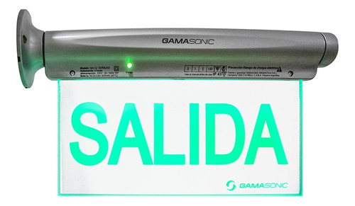 Cartel Gamasonic - Salida De Emergencia Led Señalizador Gx12