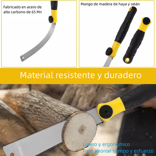 Sierra Japonesa Serrucho Japones Carpinteria Doble Filo Set3