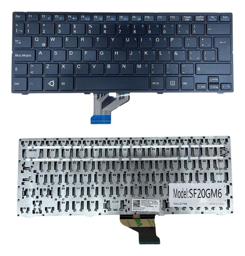 Teclado Para Notebook Sf20 G6 G7 G9 G11 Nuevo Juana Manso Negro Español España
