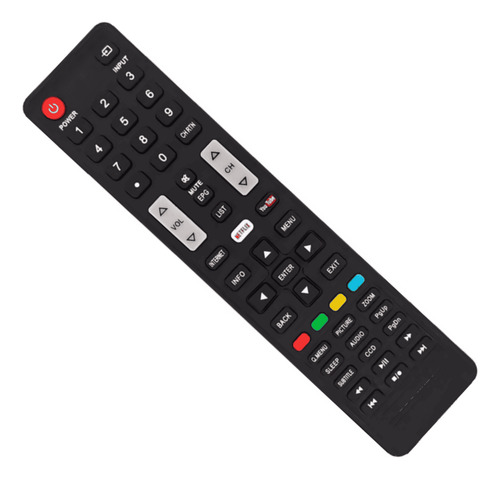 Kit 5 Controle Remoto Compatível Com Smart Tv Semp Toshiba