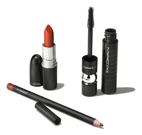Imagen 3 de 3 de Mac Kit Mamá - Wrapped In Red Lip & Eye Kit