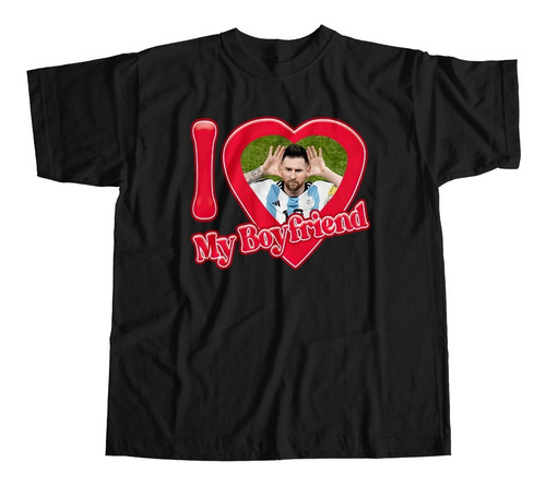 Imagen 3 de 5 de Remera Algodón Selección I Love My Boyfriend - Escaloneta