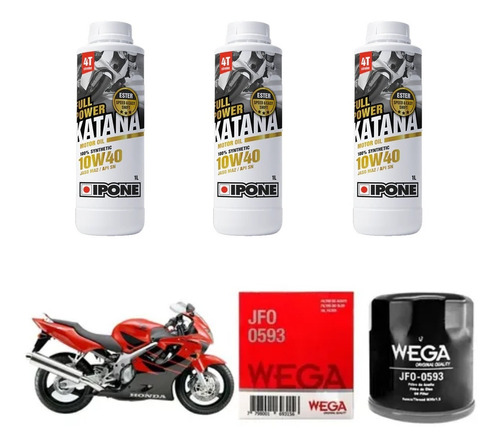 Kit Service Honda Cbr 600 F2 F3 F4 Katana + Filtro Sia+