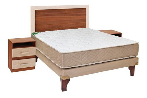 Imagen 1 de 4 de Cama Europea Bamboo + Set Alicante 2 Plazas Celta