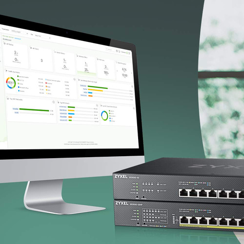 Switch Ethernet Administrado Smart-l2+ Zyxel De 8 Puertos