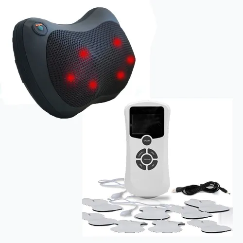 Combo Masajeador 6 Rodillos Electroestimulador Caliber