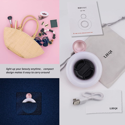 Lente Macro Para iPhone E Android Fotografia Vlog Com Luz