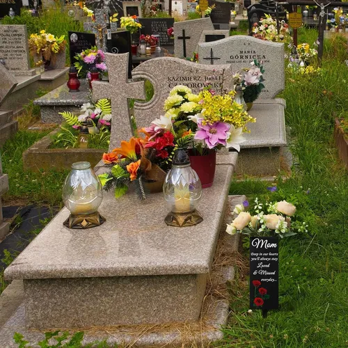 Floreros Cementerio De Mamá Tumba Florero De Metal Cem...
