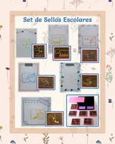 Comprar Set Escolar De Sellos Docentes N 15 - Sellos Almoh Tint Caja Negro