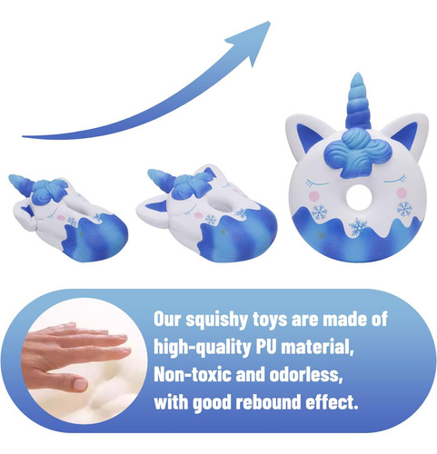 Anboor 13 Pulgadas Squishies Jumbo Unicorn Donut Kawaii Soft