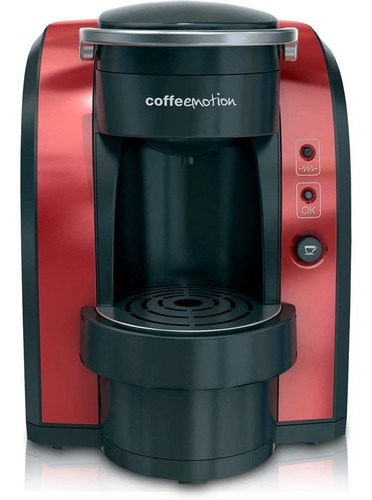 Cafetera Mallory Coffeemotion de (reempaquetada), color negro/rojo