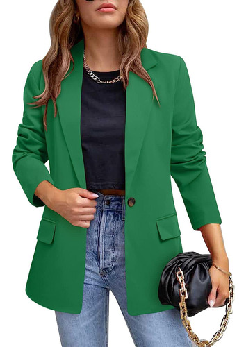 Chaqueta Blazer Casual Para Mujer Con Temperamento Y Corte A