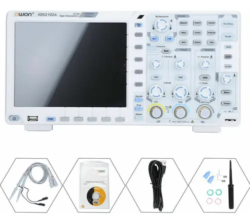 Osciloscopio Owon Digital 100 Mhz 12 Bits 1 Gs 2 Canales