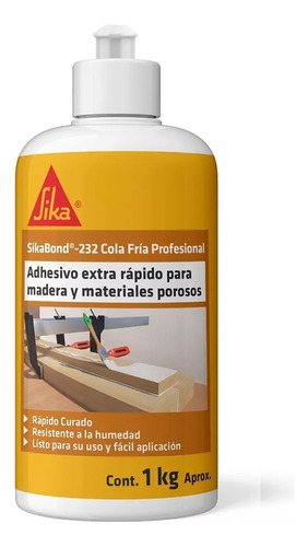 Sikabond 232 Cola Fría Profesional Secado Extra Rápido 1 Kg
