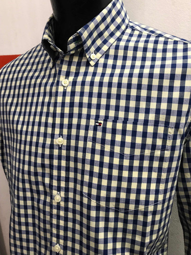 Camisa Tommy Hilfiger Custom Fit Cuadriculada Talle Small