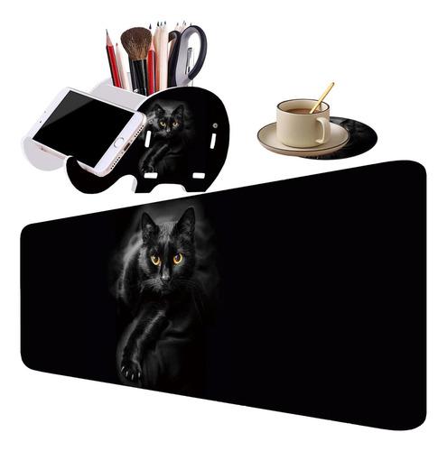 Gaming Gaming Mouse Pad + Pen Soporter Telephera + Coaster S