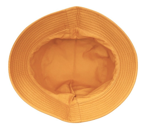 Sombrero Gorro Pescador Bucket Hat Mostaza De Algodón