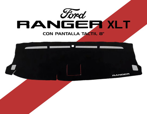 Cubretablero Bordado Ford Ranger Xlt Pantalla 8¨ Modelo 2017