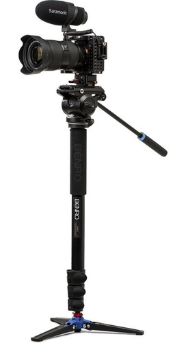 Imagem 6 de 10 de Kit Monopé Benro P/ Vídeo A48fds4 C/ Cabeça Hidráulica 1,74m