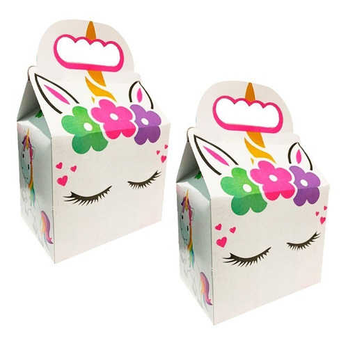 Unicornio 10 Caja Dulcera Fiesta Baby Shower Bautizo Linda!