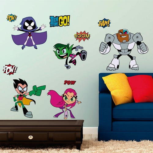 Vinilo Decorativo Teen Titans Go Sickes Superheroes