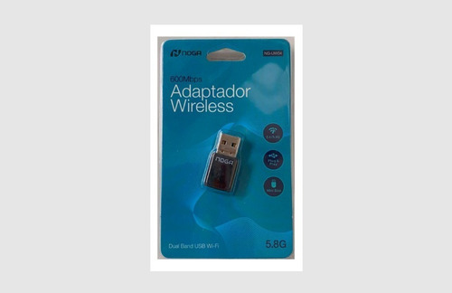 Noganet Adaptador Placa De Red Usb 600mbps Dual 5.8g