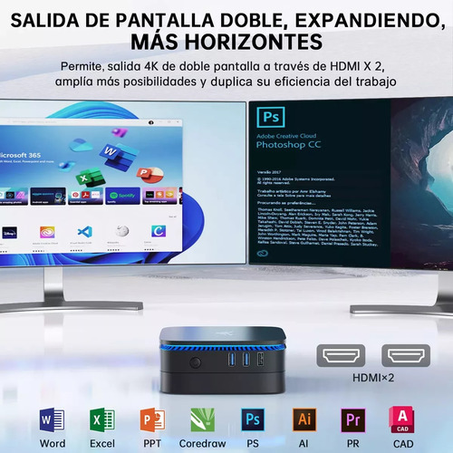 Mini Pc Kam Rui Ak1 Plus, Intel N95, 8gb Ram, 256gb Windows