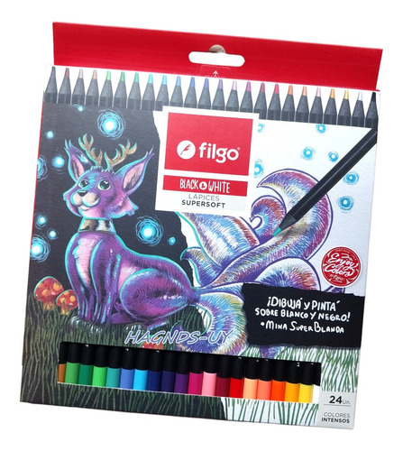 Lápices Filgo Supersoft X24 Colores Premium