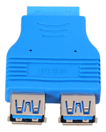 Adaptador Azul Dual Usb 3.0 Tipo A-hembra Para Placa Base