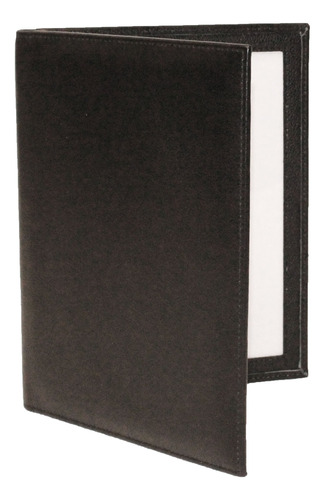 Portarretratos Doble Cuero 5x7 - Color Negro