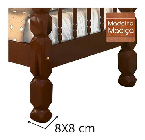 Imagem 5 de 7 de Treliche Palmo Madeira Maciça - Castanho