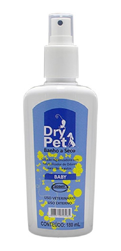 Banho A Seco Dry Pet Baby 180ml Higienizador - Ecovet